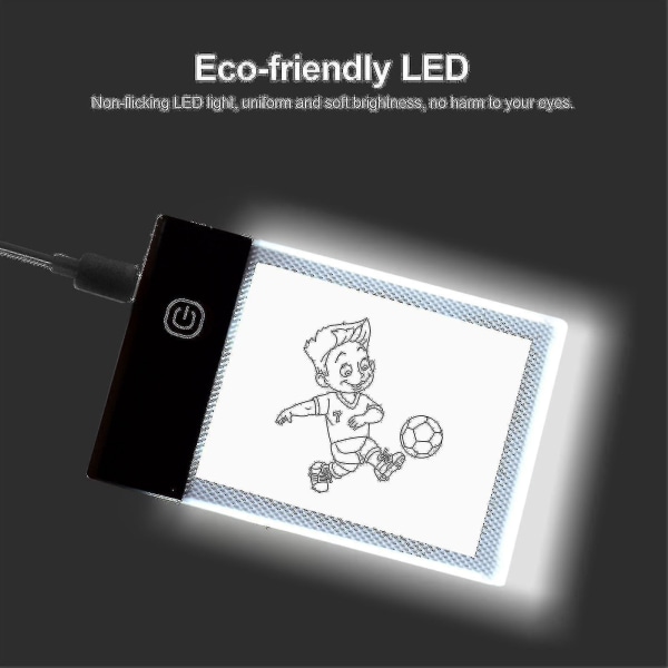 Flip Book Kit med Lysplate LED Lysboks Tablet 300 Ark Tegnepapir Flipbok med Bindeskruer for Tegning Sporing Animasjon Skissering Cartoo