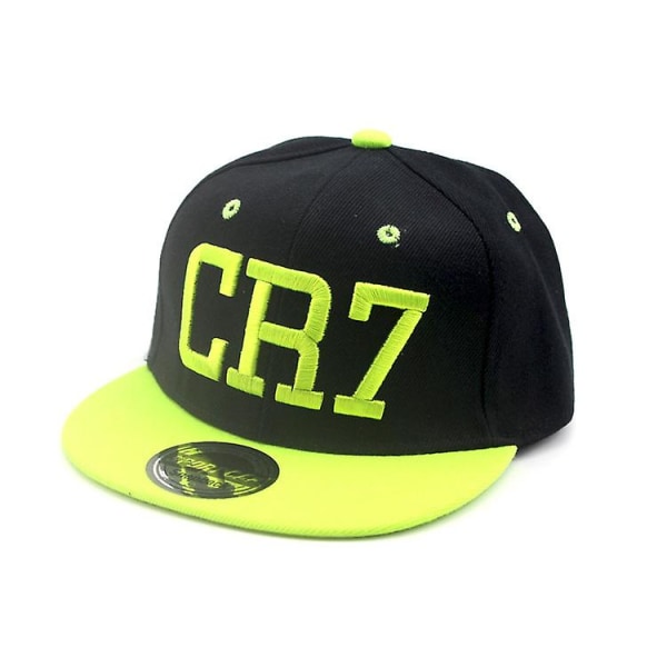 Ny 2023 børn Cr7 kasket sommer baseball kasket hat Drenge Piger Børn Snapback Ronaldo Hatte Hip Hop Caps Black 50-54CM