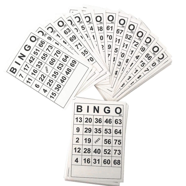 Classic Bingo Cards 0-75 Hauskat perhekorttipelit Bingoliput Pelit perheille aikuisille lapsille