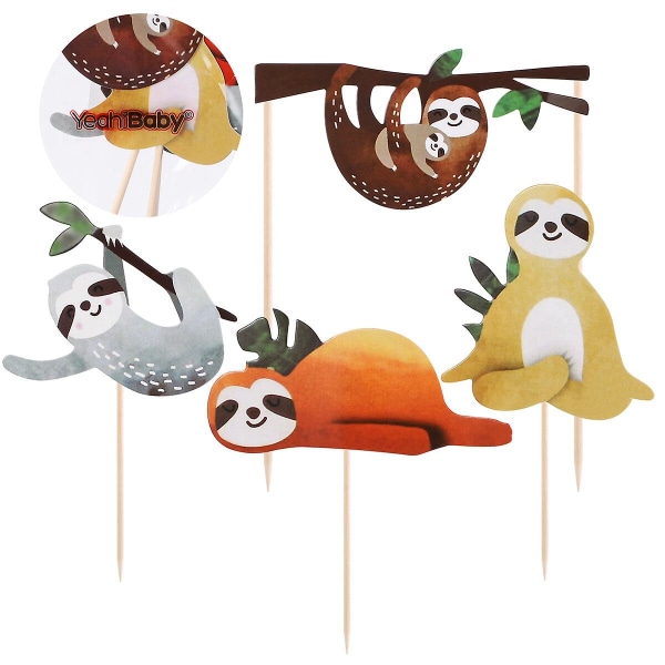 Fruktkake Dovendyr Bursdag Dyr Cupcake Toppers Dovendyr Kakedekorasjoner Bryllup Dovendyr Festutstyr Kakedekor