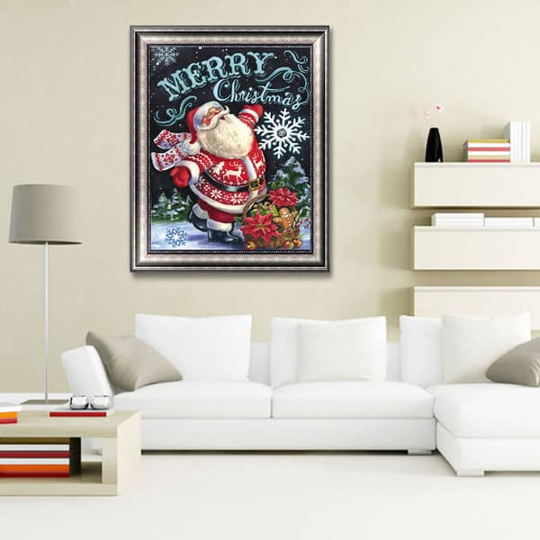 5D Fuld Boring Jule Diamant Maleri Korssting Julepynt # 42 30x40cm