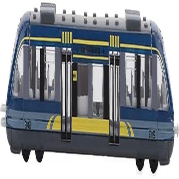Miniatyrmodellbil, simuleringslegeringstogmodell metallstøpte modellbiler for barn (blå)