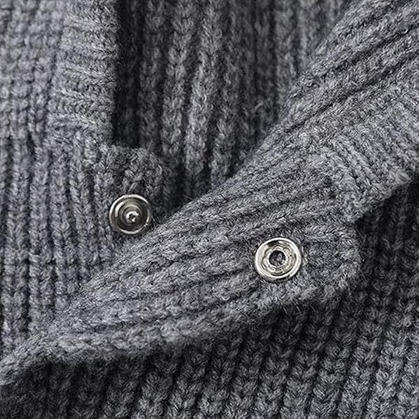 Balaclava Stickad Pullovermössa Vinter Varm Huva Halsduk Mössa Hatt för Kvinnor Män (Grå)