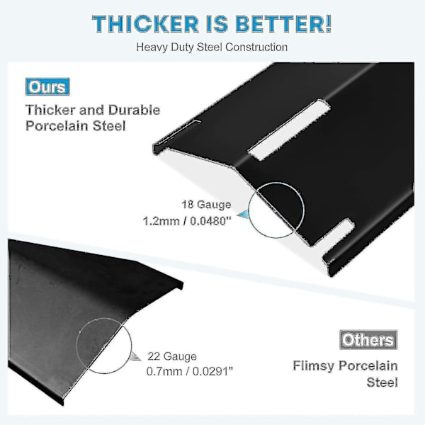 4 stk justerbare varmespredere, 30-53 cm varmeplate gassgrillsett grillutstyr til de fleste gasser