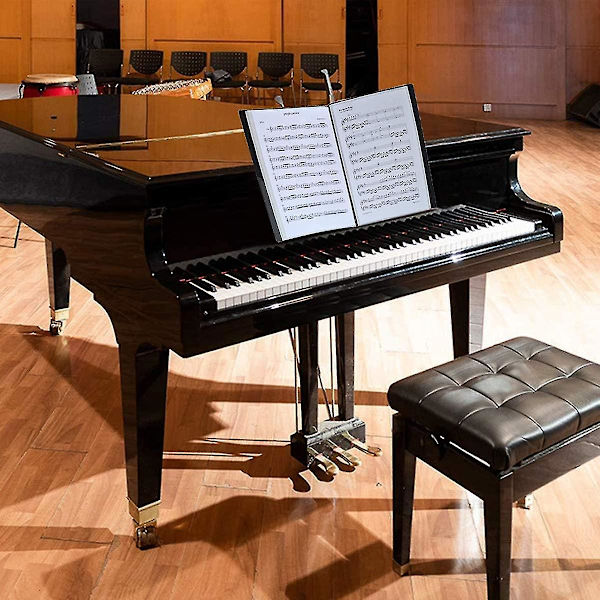 A4 Notbladshållare för Piano - Vattentät - Svart