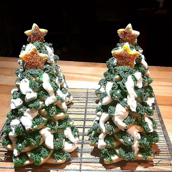 6 Delar Bakformar i Plast för Fondantkakor, Femuddiga Stjärnformer