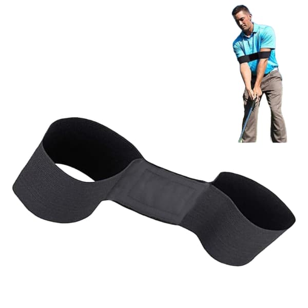 2 stk Golf Arm Posture Motion Correction Belt Jevn Sving Trening Elastisk Armbånd