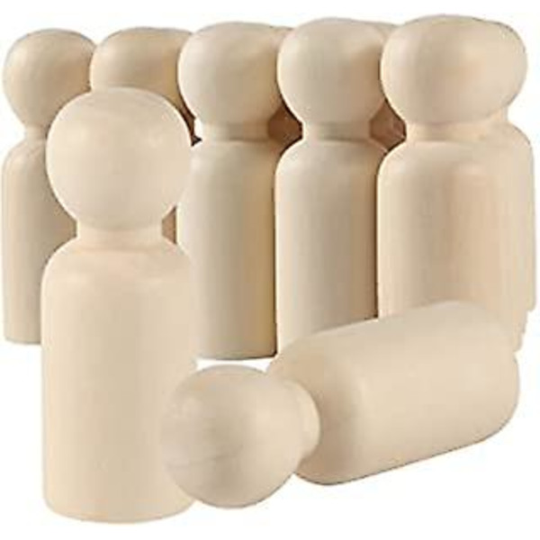 Trädockor Stora Leksaker 11,4 cm Set Om (4)