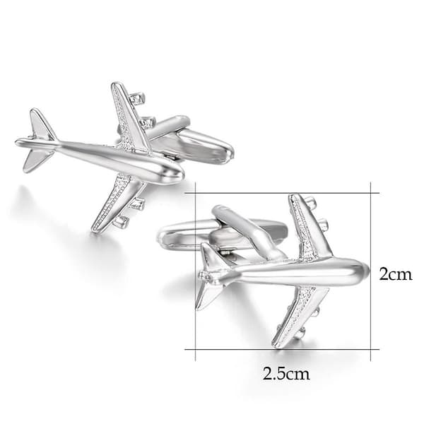 Novelty Flygplan Bröllopsfest Kostym Skjorta Herr Manschettknappar