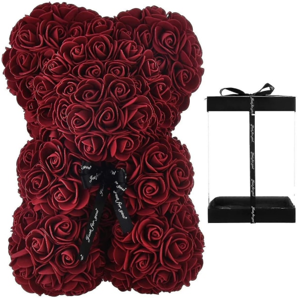Rose Bear - Rose Teddy Bear 10 Inch Hugz Teddy Flower Bear - Över 250 dussin konstgjorda F
