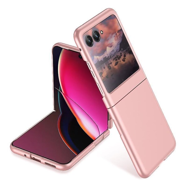 For Motorola Razr 40 Ultra 5G Skin-touch PC-telefonveske Ultraslankt beskyttende telefondeksel-rosa