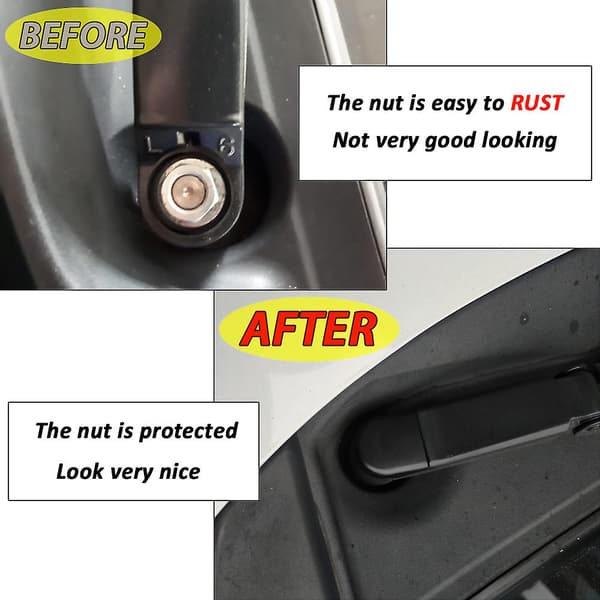2x Vindrutetorkararm Mutterlock Bultskydd För Toyota Corolla E150 E160 Verso Yaris Auris Oe 8529213010
