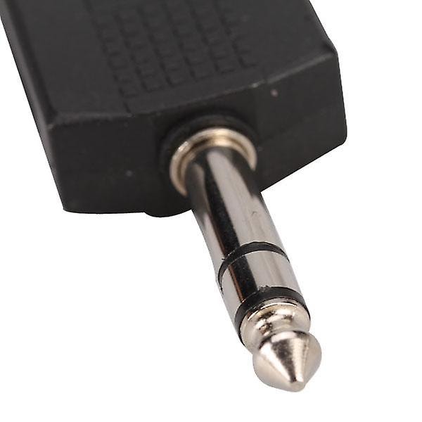6,35 mm Mono Plugg Hane Till 2 x 6,35 mm Mono Jack Ljudadapter