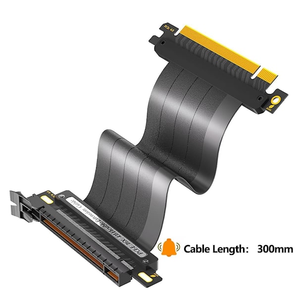 PCIE 4.0 16X forlængerkabel High Speed GPU Riser-kabel med PCI Express-port til GPU-forlængerkabine