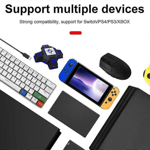 Stöd för Ns/ Ps5/ Ps4 / Ps3 / X-serien, tangentbords- och musadapter