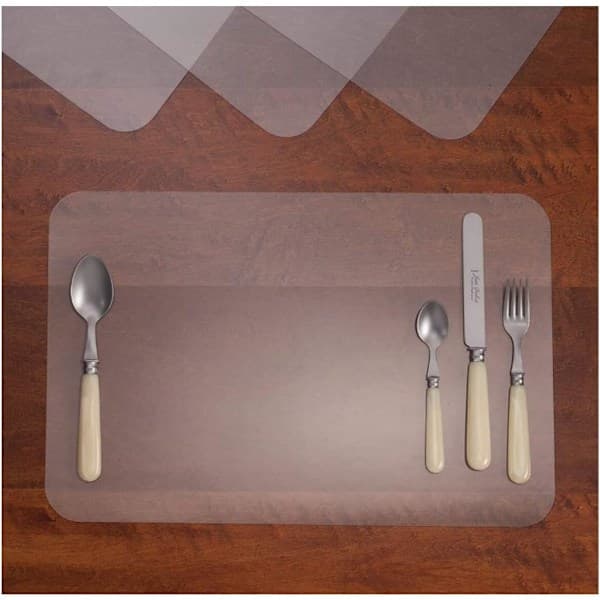 12 stk (43X28cm) - Transparente plastunderlag for barn Kitch