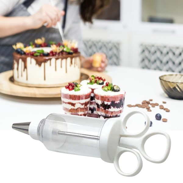 1 sæt kageudsmykningskit med rustfrit stålspidser Kreativt cupcake glasur rørsæt til hjemmekøkken bageri
