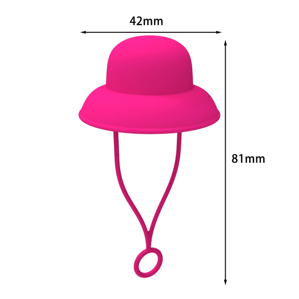 1/4 stk. Cowboyhatt Sugerrørdeksler Matkvalitets Silikon Sugerrørstopper Universal Størrelse Morsomme Sugerrør Støvplugg Kopptilbehør G