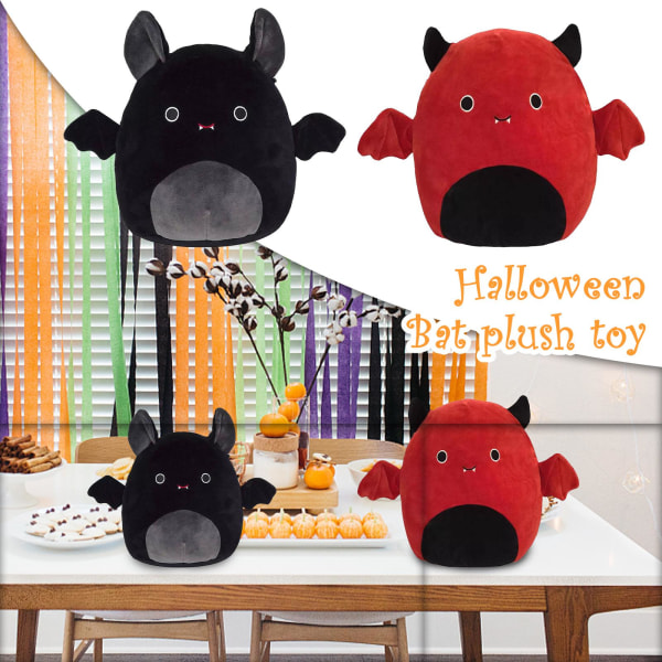 Squishmallows 2022 Halloween Squad 8" Emily The All Black Bat Pl red 30cm