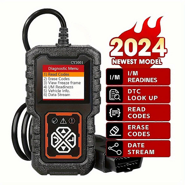 \"Bilkode Læser Køretøjets Check Engine Lys Med OBD2 Scanner (Ingen Trådløs Version)\"