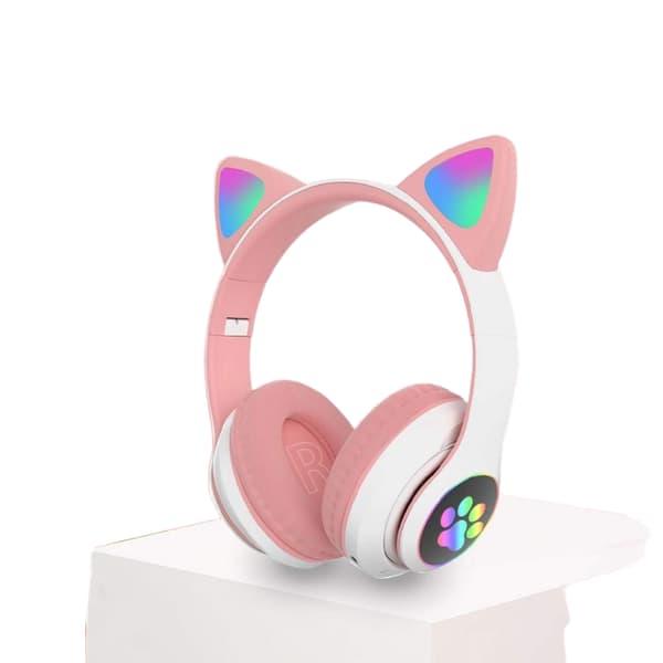 Kattører Elastisk Gaming Headset Bluetooth Sammenleggbart