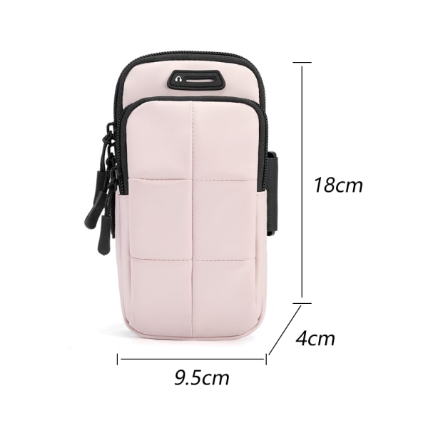 Löpmobil telefon armväska Universal fitness för Pink