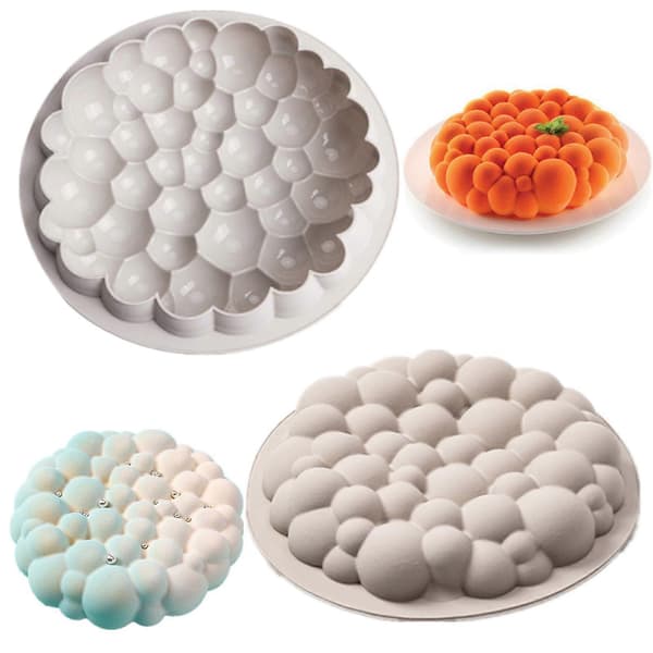Bageform Fleksibel DIY Rund Kage Fondant Muffin Silikoneform Køkkenudstyr