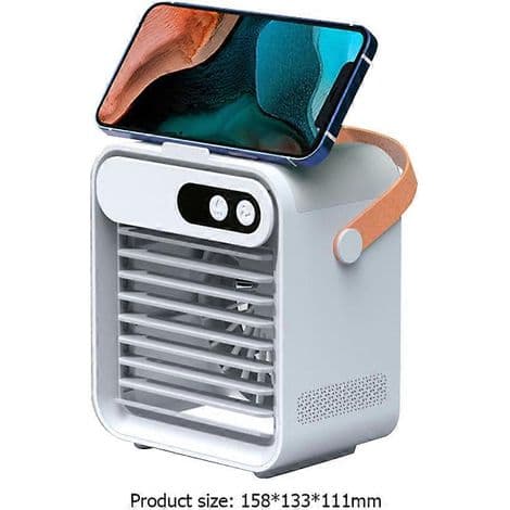Mini bærbar USB genopladelig bordventilator, bærbar aircondition