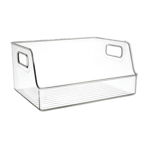 Gennemsigtig skuffeboks Sæber Håndklæder Dåser Vitrineskab Køleskab Organizer Boks Opbevaringsboks til Badeværelse Hjemmeskabe Bordplader 21.5cmx26.5cmx13.5cm