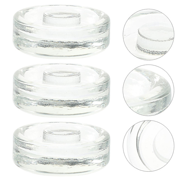 3 stk. Fermenteringsglassvekter Bredåpnede Glasskrukker Sylteagurkflasker Forseglingslokk Krukker Fermenteringslokk
