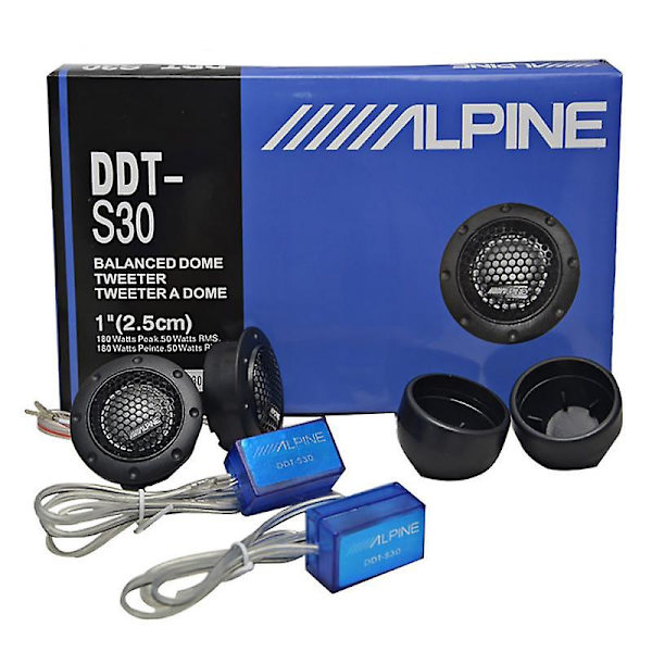 2kpl Alpine Ddt-s30 Autostereokaiuttimet Musiikki Pehmeä Kupoli Balansoitu Auton Diskanttikaiuttimet Auton Audio Silkki