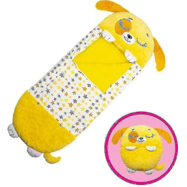 Stor Sovepose Barn Lek Pute Myk Varmt Unicorn Gaveleker Jul Yellow 180X70cm