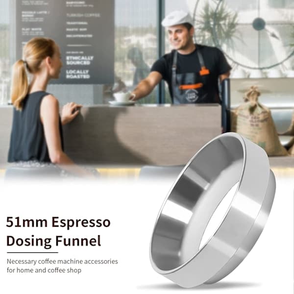 Doseringstrakt for espressomaskiner, 51 mm doseringstrakt kaffebrygger
