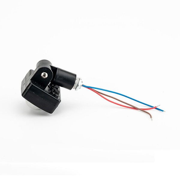 AC85-265V IP65 Rörelsesensor Justerbar PIR Switch Ultratunn LED-ljus PIR Utomhus Rörelsesensor De Black