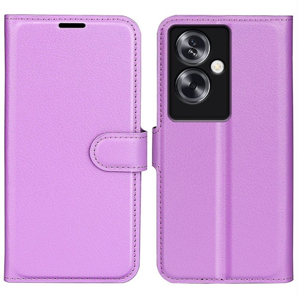 För Oppo A79 5G Case Magnetic Litchi Texture Cover med plånbok och stativ