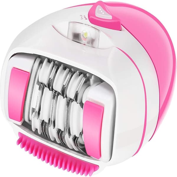 Elektrisk hårfjerner til kvinder med LED-lys - Trådløs epilator til ben, arme og ansigt
