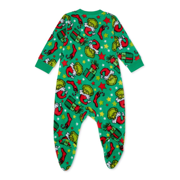 Joulun perheen Grinch-pyjamat Pjs Adult Kids Xmas Party Yöasut Pyjamasetit Baby-6-12M