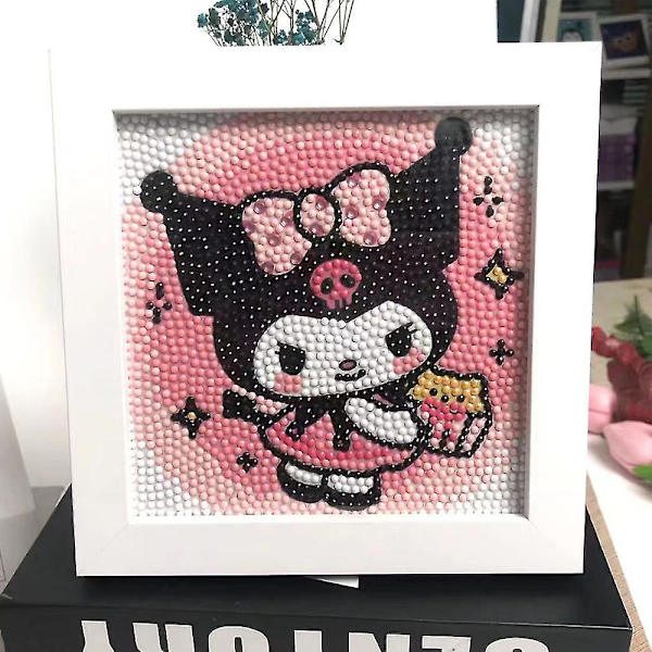 4 st/set Kuromi DIY Diamantmålningskit för Barn Vuxna Nybörjare Gåvor Heminredning