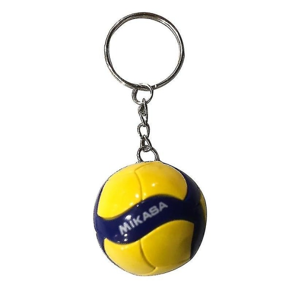Volleyboll Nyckelring Dekorationer Affärsvolleybollgåvor Strandboll Nyckelring Spo Yellow A2