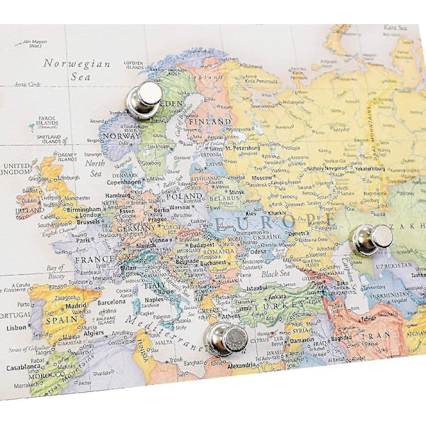 Joulu 12kpl Neodyymimagneetteja, Vahvat jääkaappimagneetit, Mini Neodyymimagneetit, Teräksiset magneettineulat