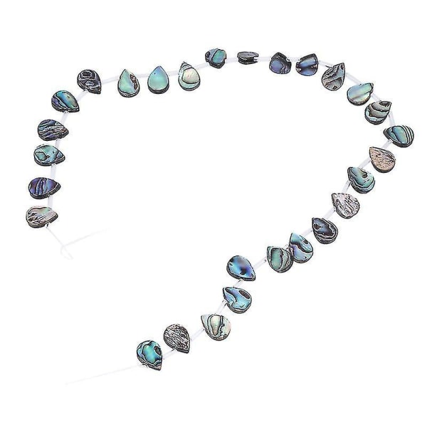 1 st gör-det-själv smycken Tillbehör Naturliga Abalone Skalpärlor Naturligt skal Tvärgående hål Kärlekspärlor Strängtillbehör Gör-det-själv handgjorda prydnadstillbehör