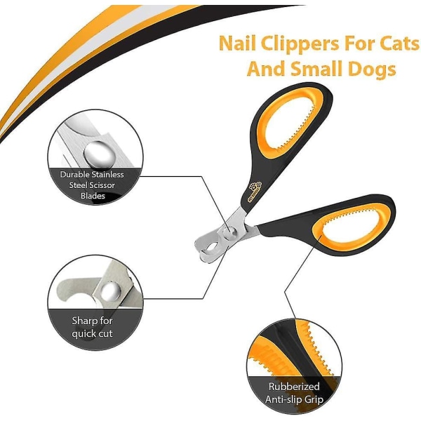 Cat negleklipper - profesjonell kattekloklipper og kattekloklipper - katt negleklipper gjelder for alle små dyr som hunder, katter, hunder, kattunger,