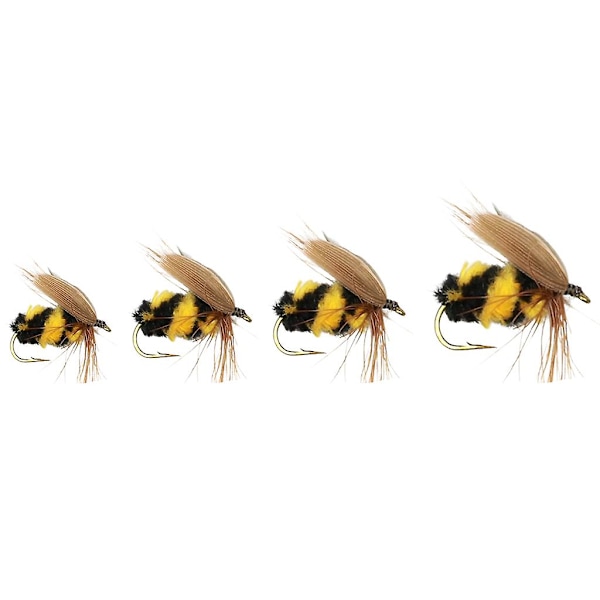10 stk/pakke Insekt Bie Lokke Fiske Tørr/våt Bie Swimbaits Båt Overflate Lokker 10