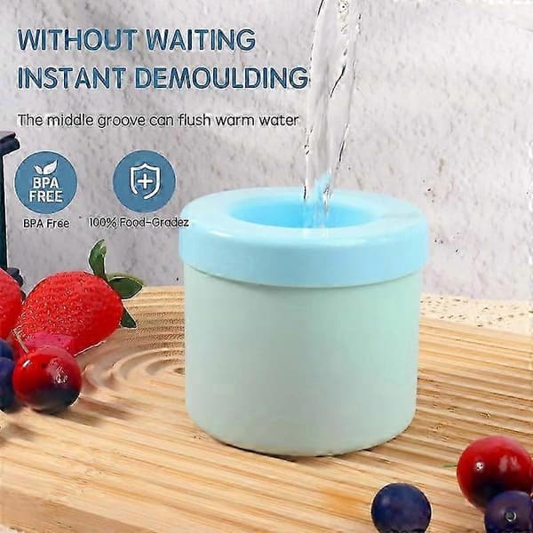 Sylindrisk silikonisbitform, mini 3D isbitmaskin Pink