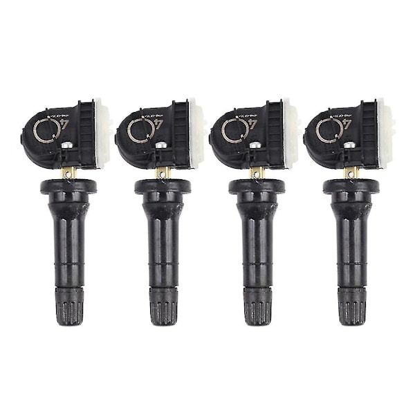 4 st 13506028 433MHz TPMS Däcktrycksensor Däcktrycksventil för Opel Adam Ampera 13598773 BlackSilver