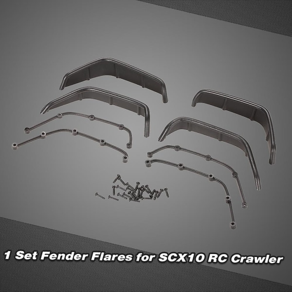 1 sett Rc Crawler Fender fakler for 1:10 aksial Scx10 Rc4wd D90 D110 deler