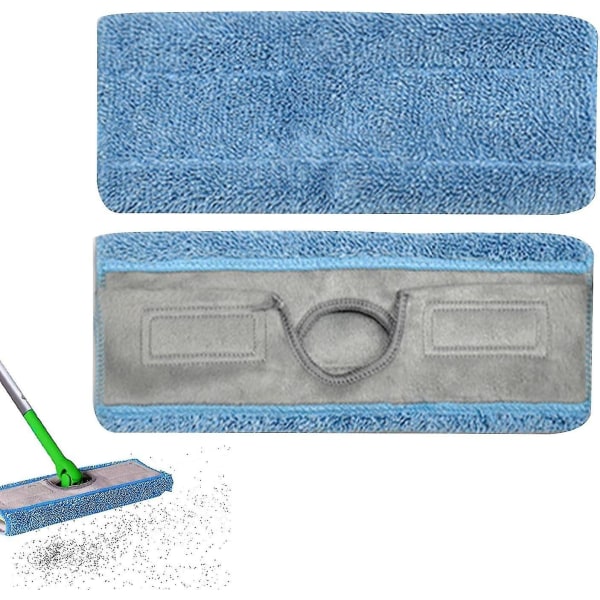 2 kpl Pestävä Mikrokuitu Moppityyny | Pestävä Swiffer Sweeper -tyynyjen täyttö, pestävä mikrokuitu M