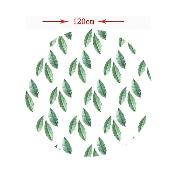 Vattentätt Halkfritt Runt Elastiskt Bordsöverdrag Klassiskt Mönster Bordsduk D - 120cm  (48 Inch)