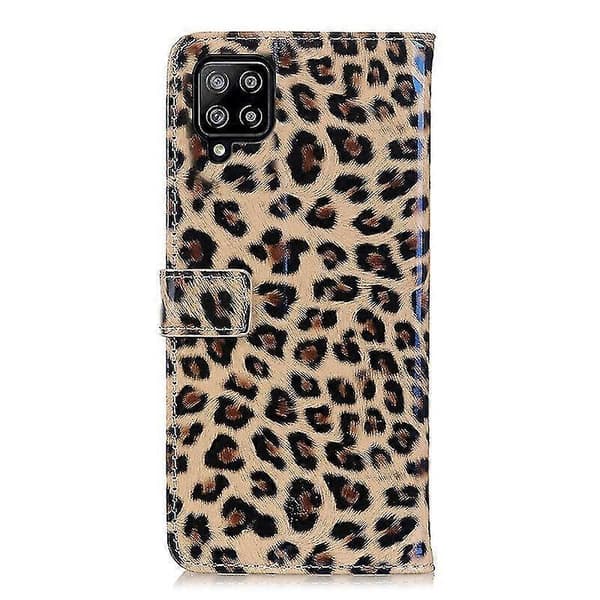 Fodral för Samsung Galaxy A22 4G Plånboksfodral Flip Läderfodral - leopard