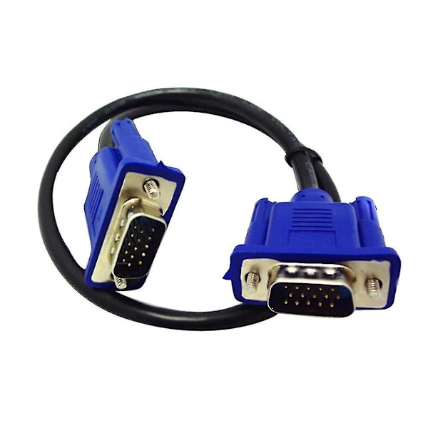 30cm VGA-forlængerkabel, han til han, til pc, computer, skærm, projektor